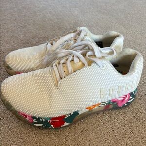 NOBULL Women's Cream Floral Sneakers